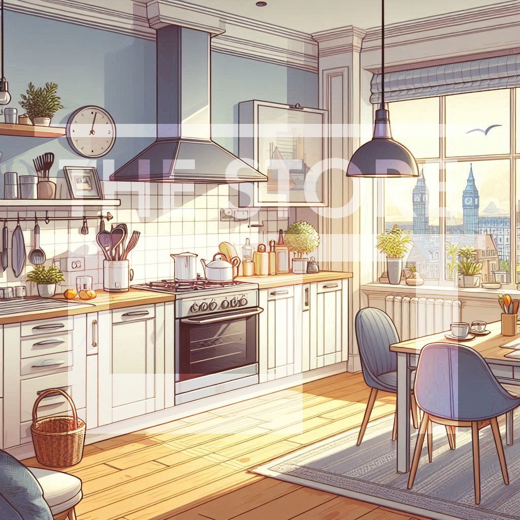 【イラスト素材】マンションの部屋8