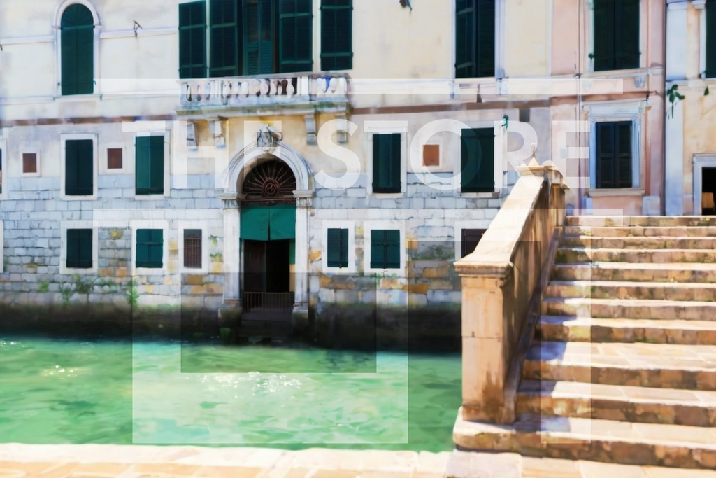 【イラスト素材】イタリアの町