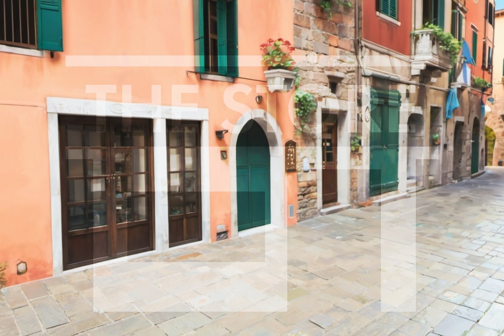 【イラスト素材】イタリアの町