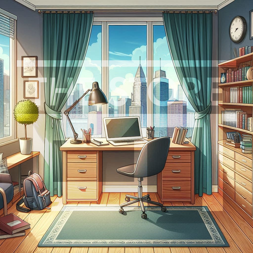 【イラスト素材】マンションの部屋9