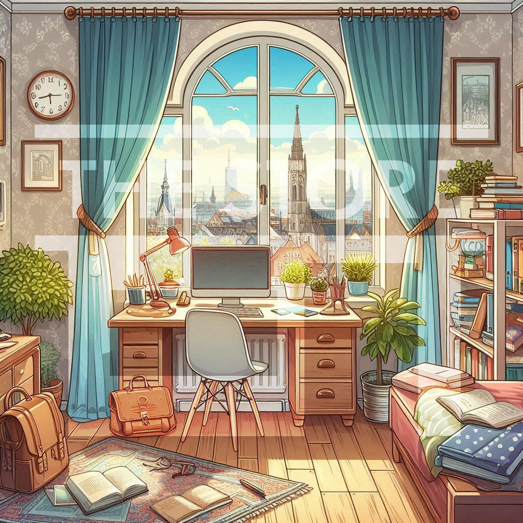 【イラスト素材】住宅の部屋9