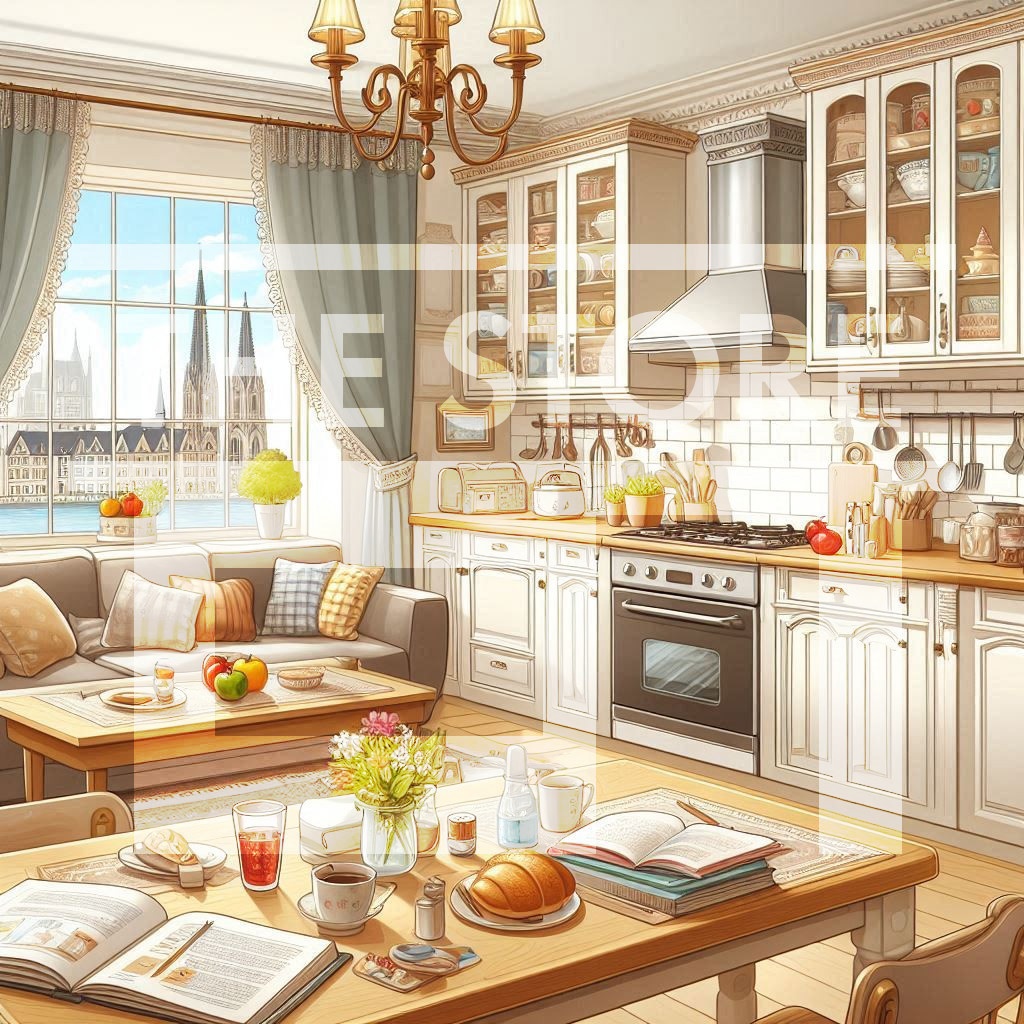 【イラスト素材】住宅の部屋9