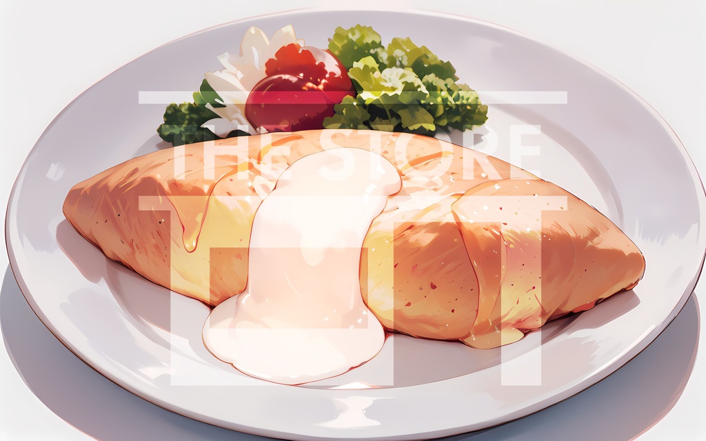 【イラスト素材】オムライス