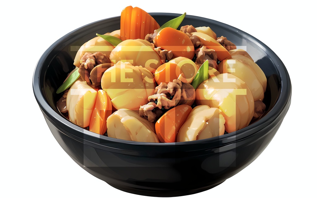 【イラスト素材】肉じゃが