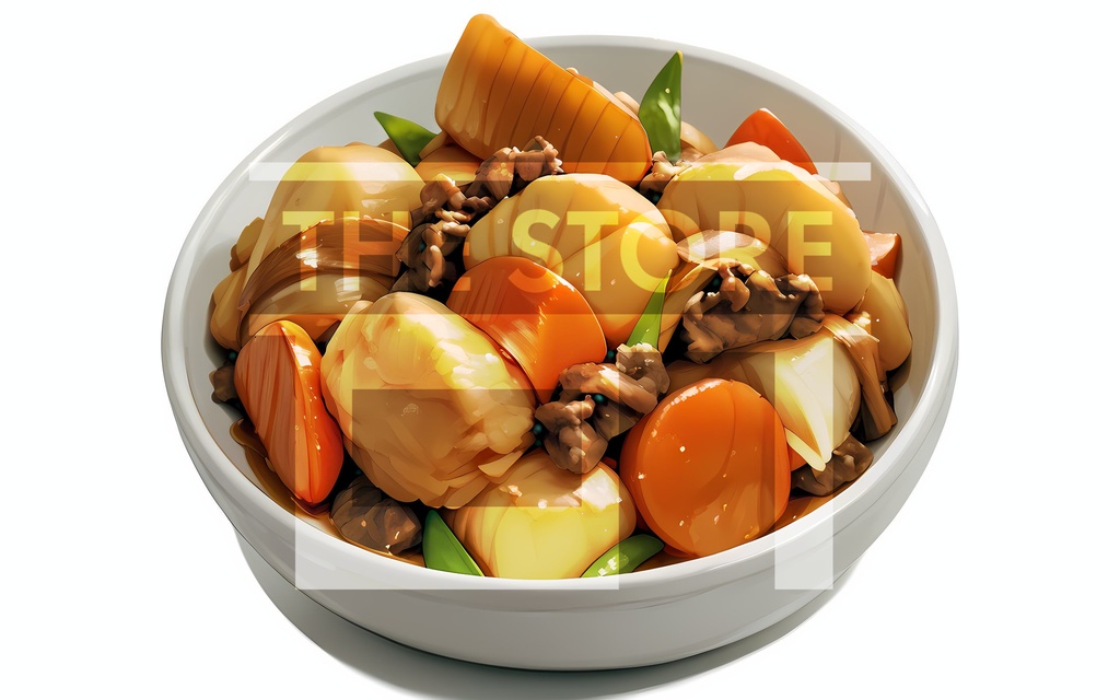 【イラスト素材】肉じゃが