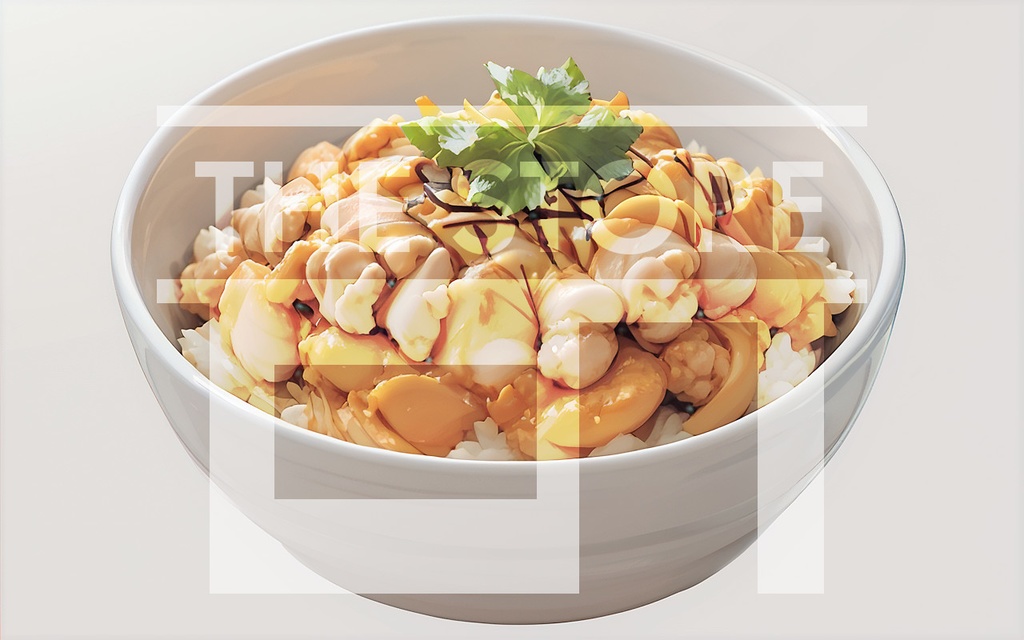 【イラスト素材】親子丼