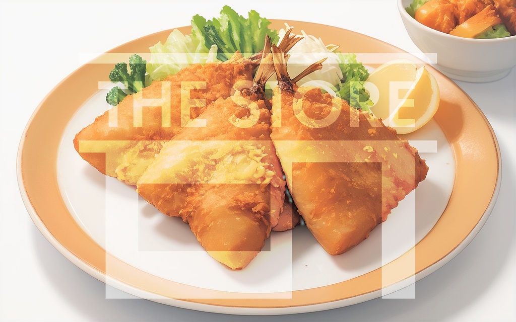 【イラスト素材】魚のフライ
