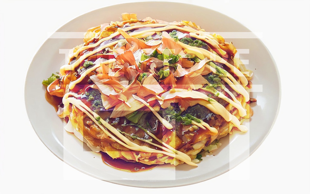 【イラスト素材】お好み焼き