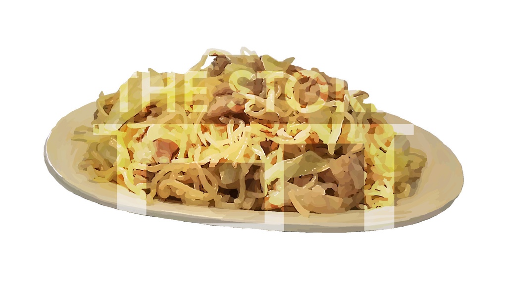 【イラスト素材】焼きそば