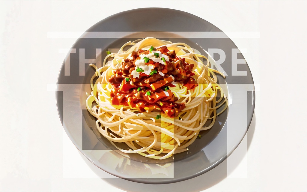 【イラスト素材】ミートスパゲッティ