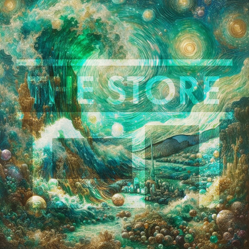 【イラスト素材】エメラルドとアクアマリン