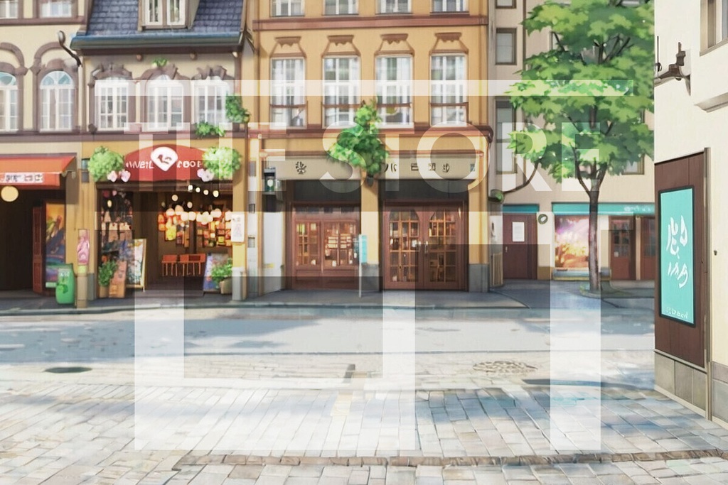 【イラスト素材】ヨーロッパの街並み