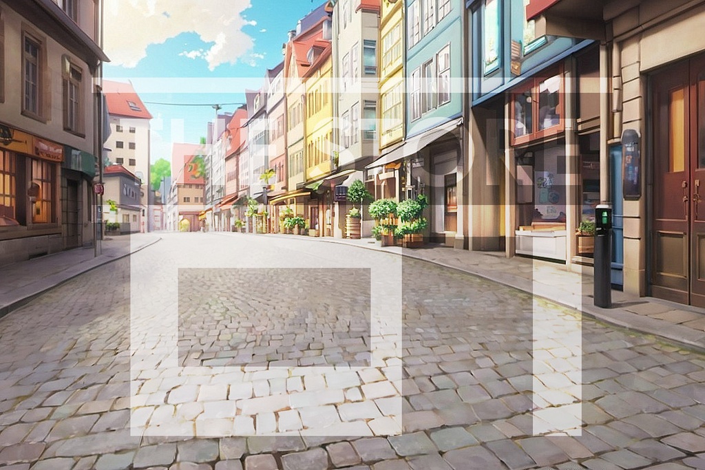 【イラスト素材】ヨーロッパの街並み