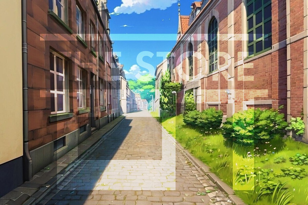 【イラスト素材】ヨーロッパの街並み2