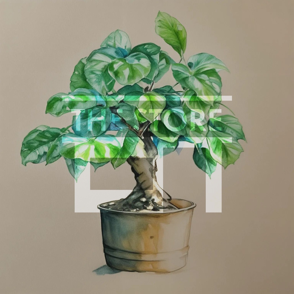 【イラスト素材】観葉植物