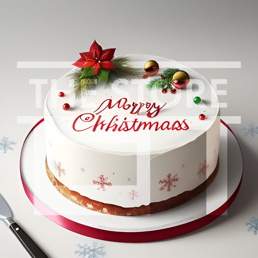 【イラスト素材】クリスマスケーキ