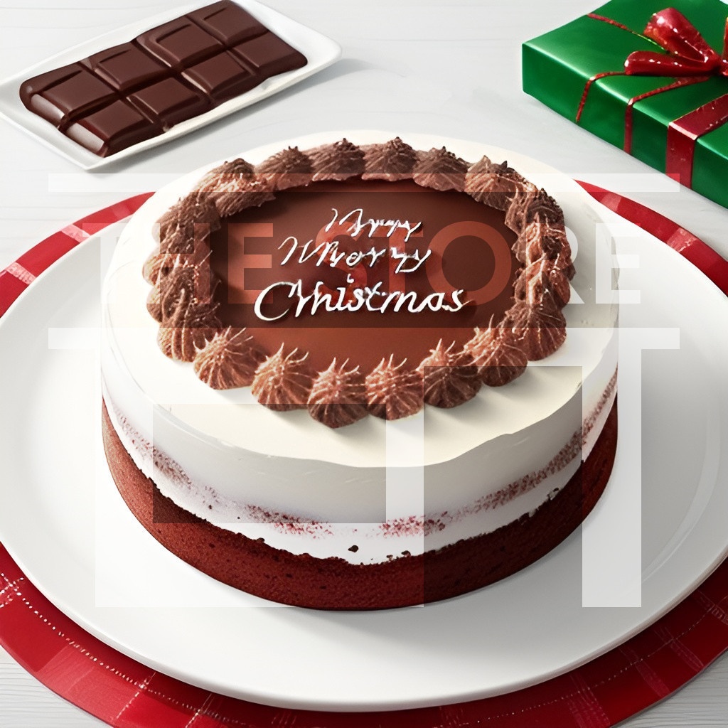 【イラスト素材】クリスマスケーキ