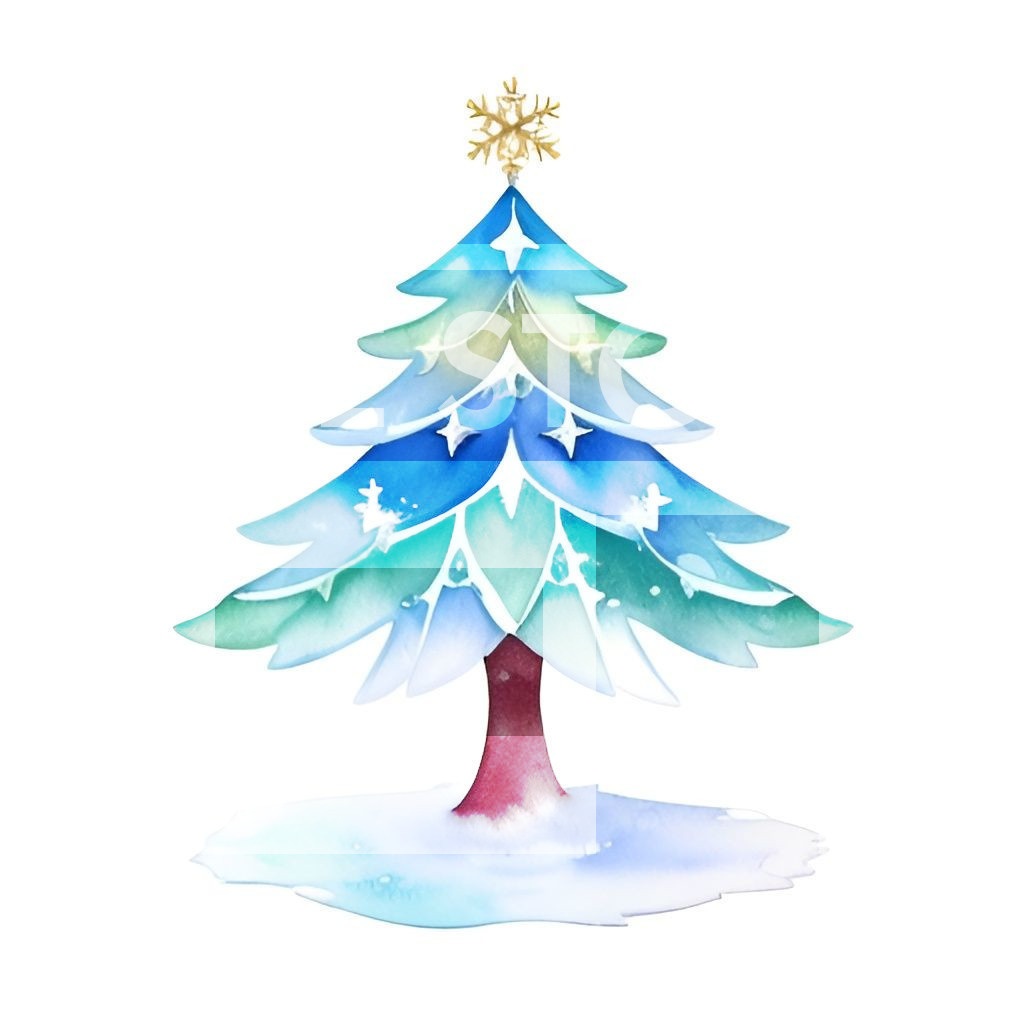 【イラスト素材】クリスマスツリー