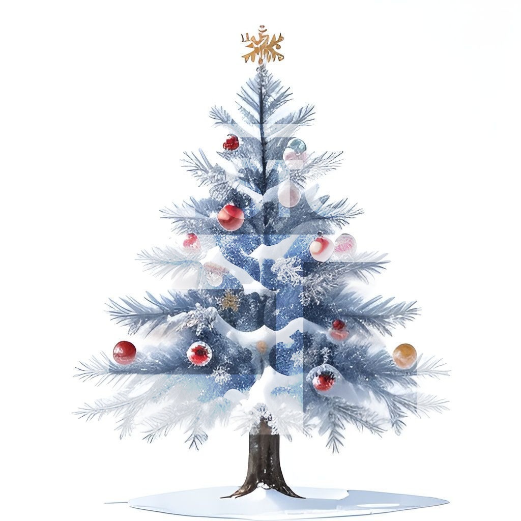 【イラスト素材】クリスマスツリー