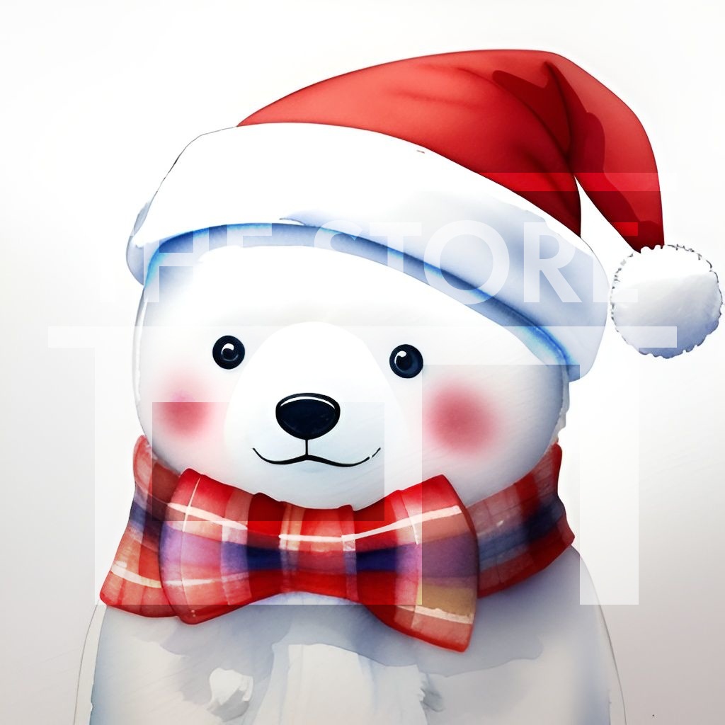 【イラスト素材】シロクマ1