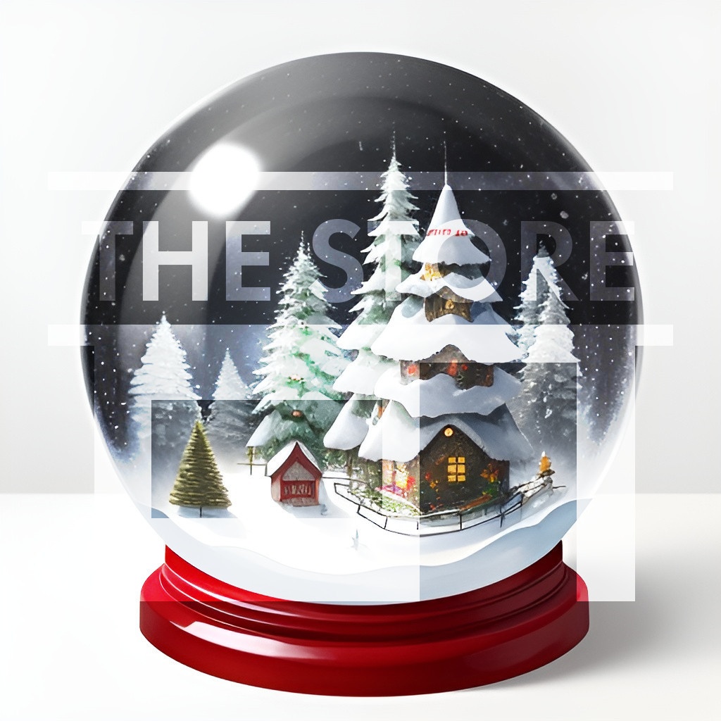 【イラスト素材】スノードーム1