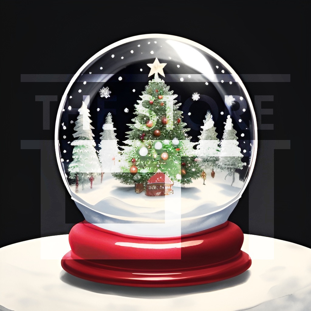 【イラスト素材】スノードーム1