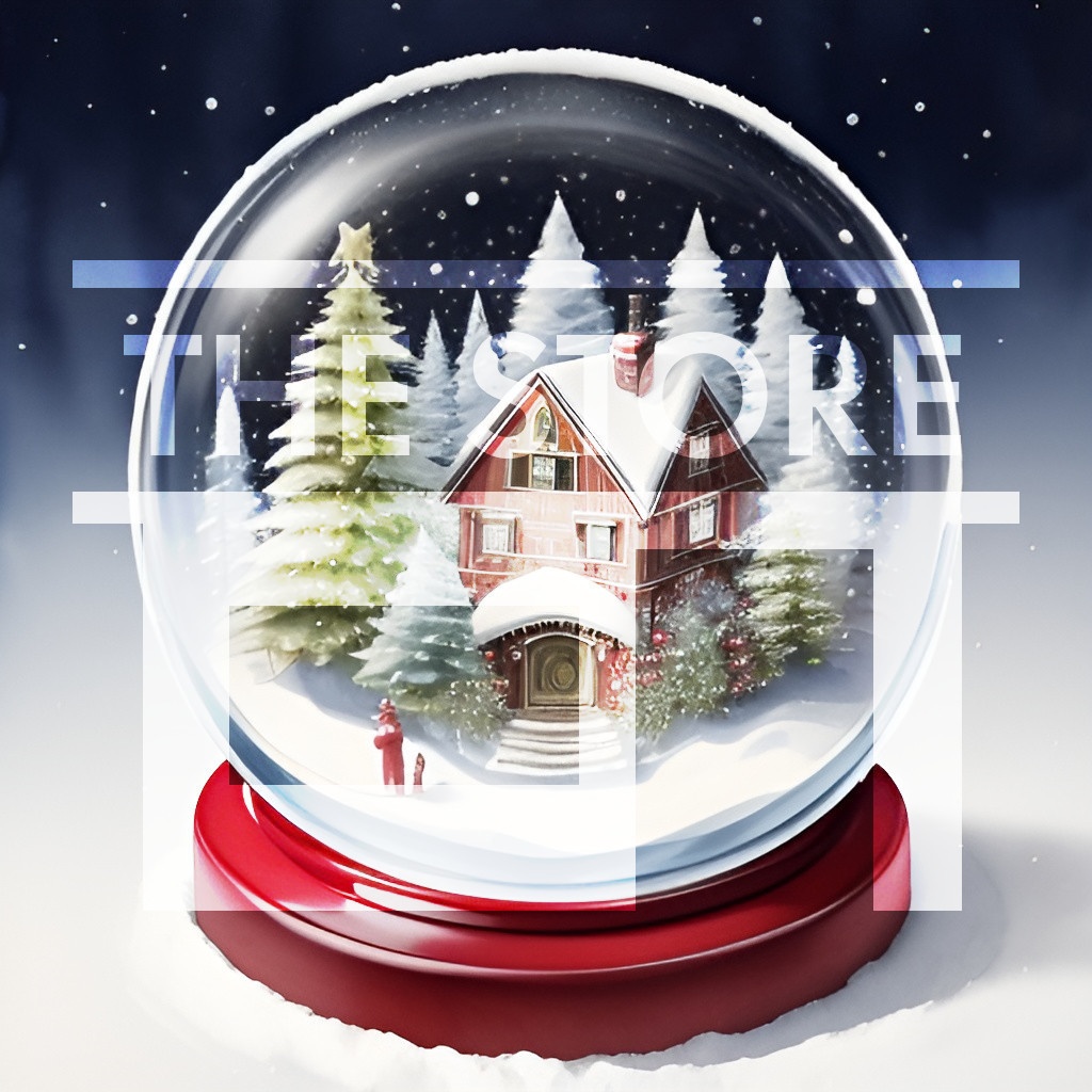 【イラスト素材】スノードーム1