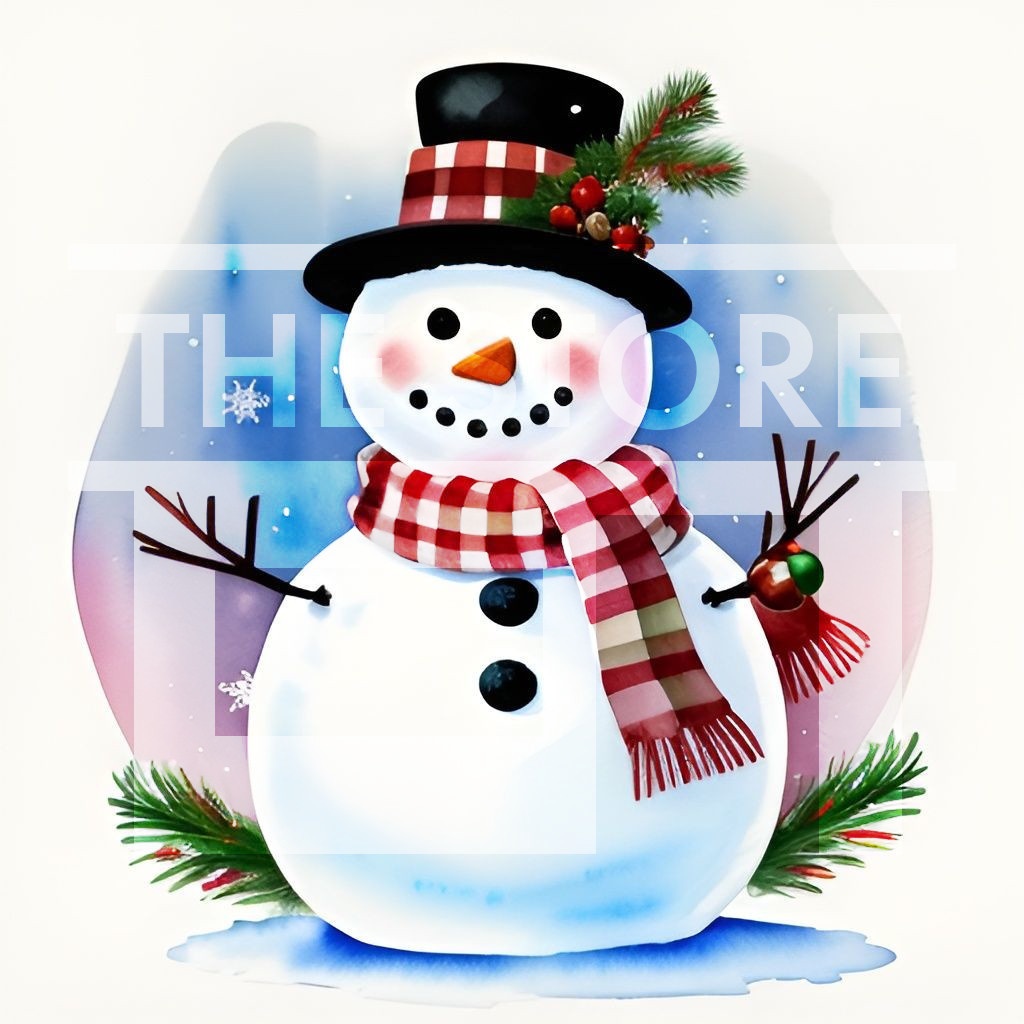 【イラスト素材】雪だるま