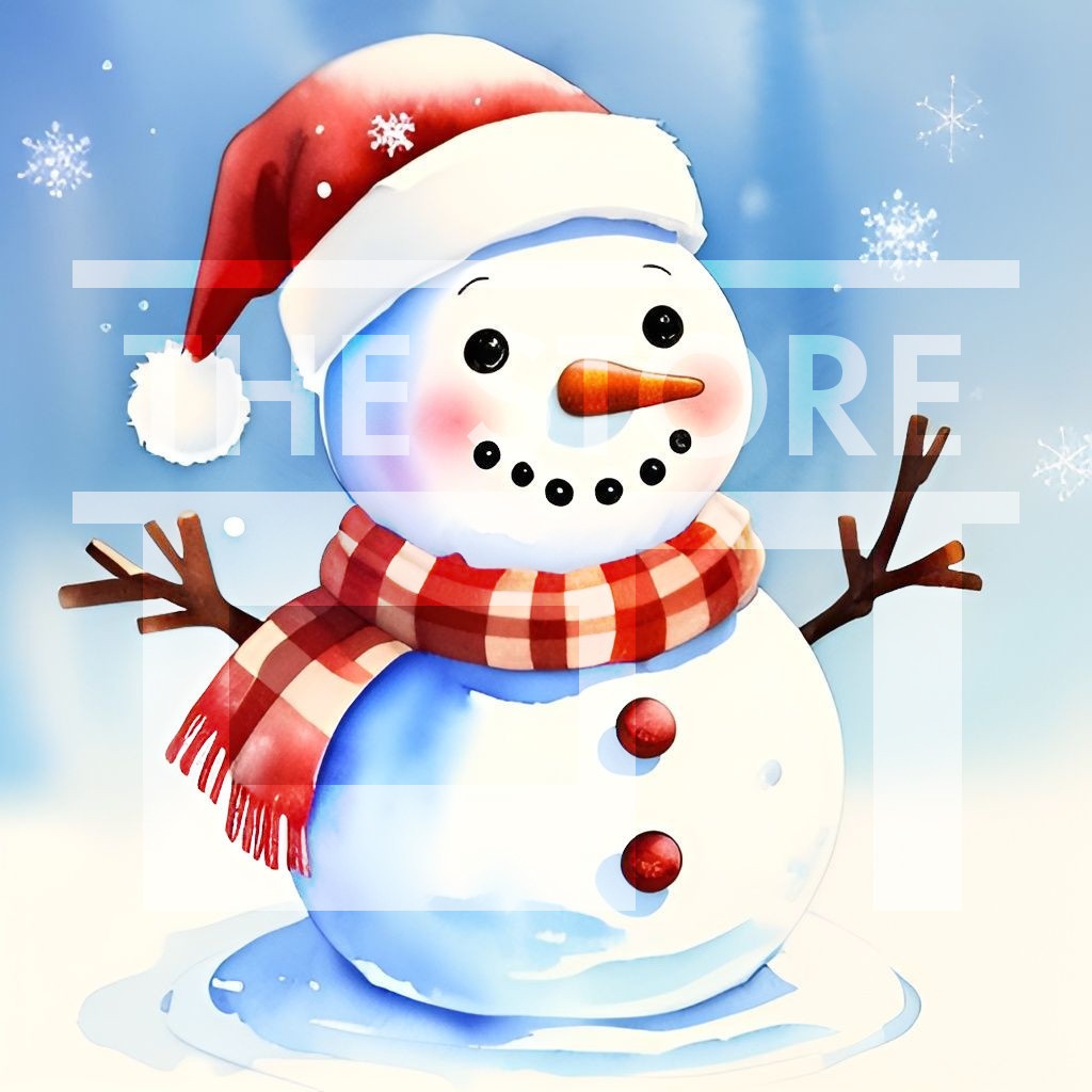 【イラスト素材】雪だるま