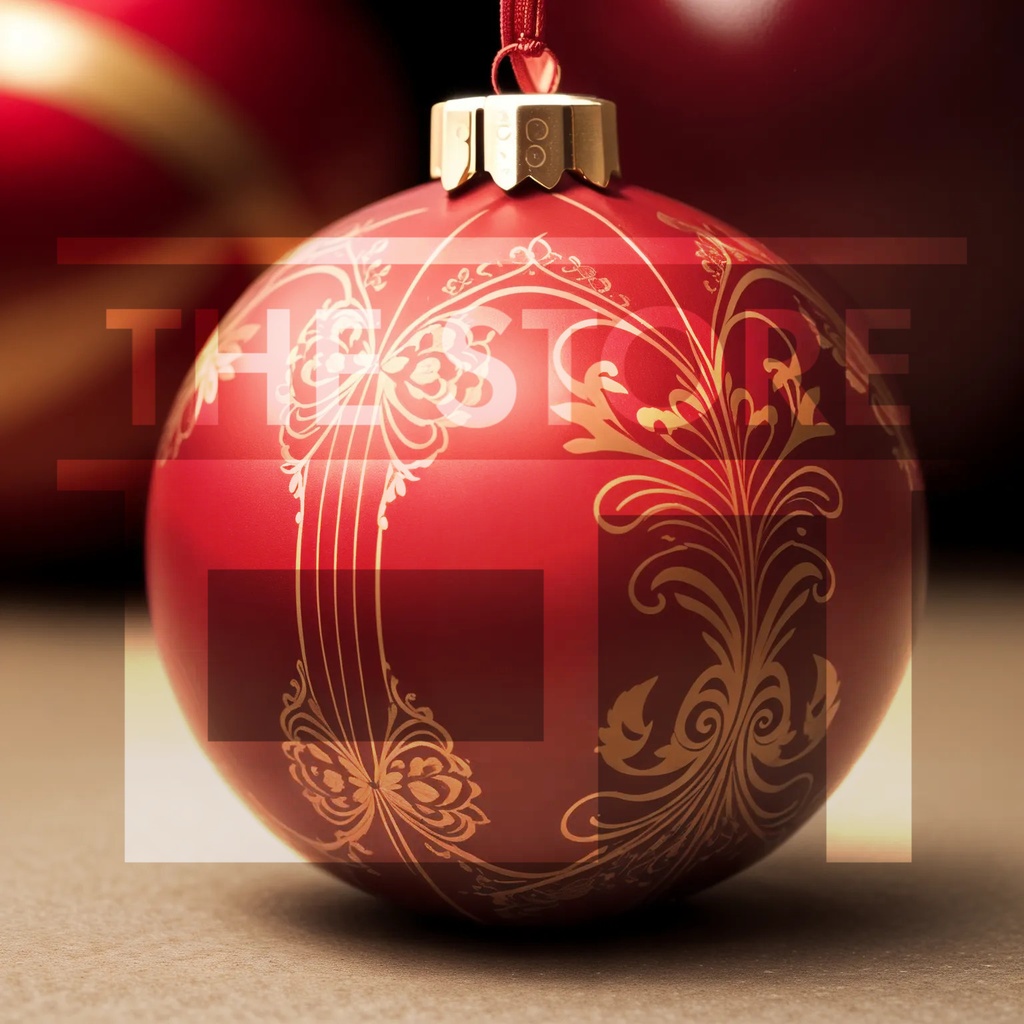 【イラスト素材】クリスマスオーナメントボール