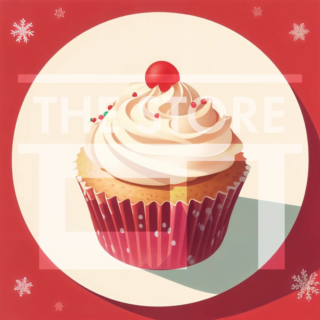 【イラスト素材】カップケーキ