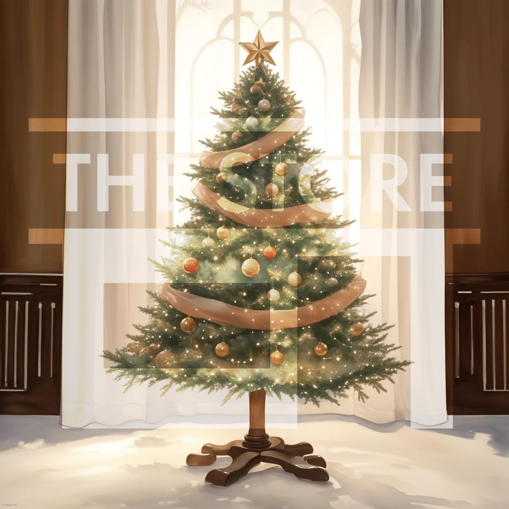 【イラスト素材】クリスマスツリー 3