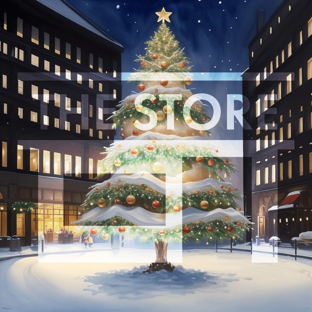 【イラスト素材】クリスマスツリー 3