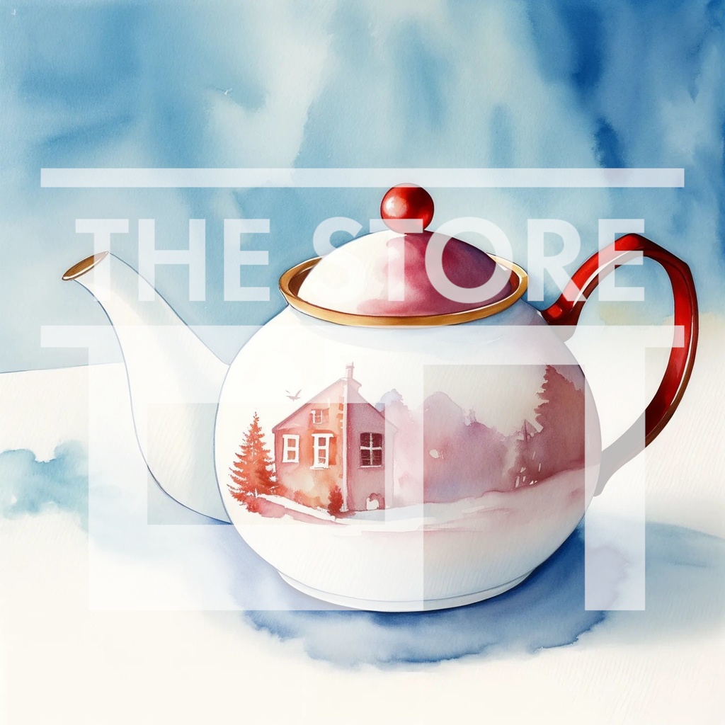 【イラスト素材】ティーポッド