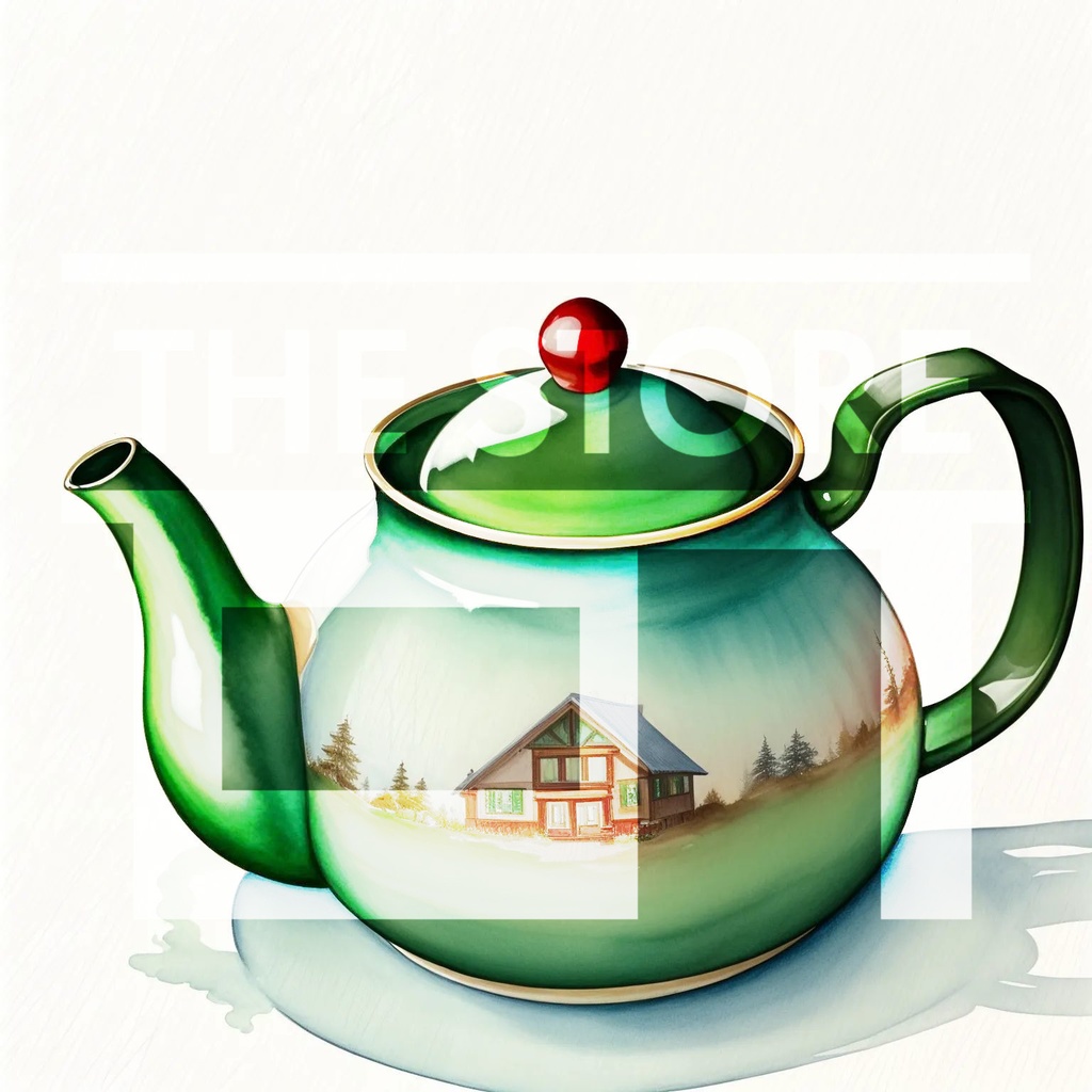 【イラスト素材】ティーポッド