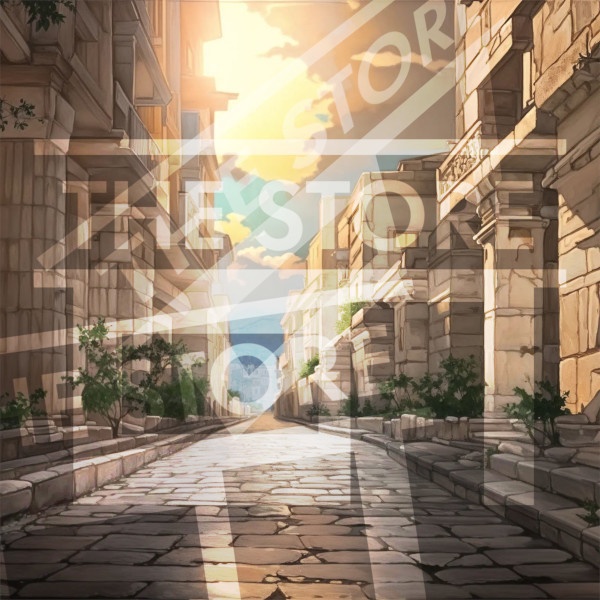 【イラスト素材】古代の町2