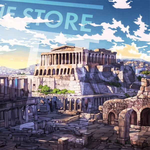 【イラスト素材】古代の町2