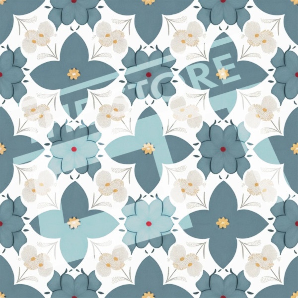 【イラスト素材】花の模様