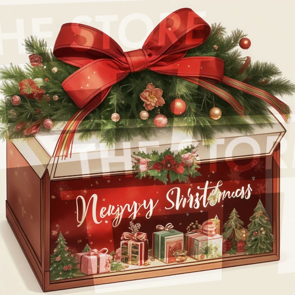【イラスト素材】クリスマスボックス