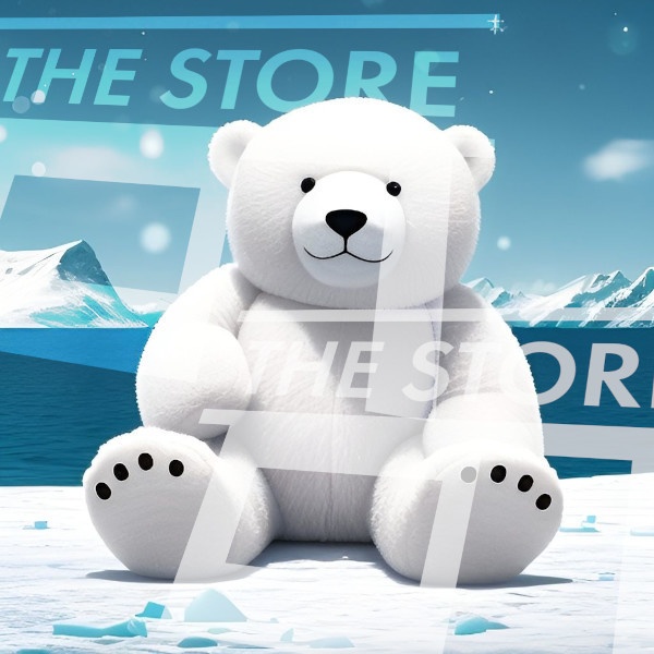 【イラスト素材】シロクマ2