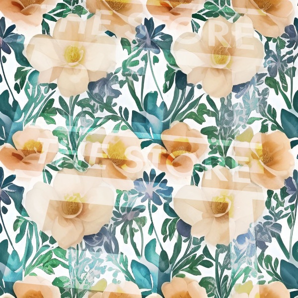 【イラスト素材】花の壁紙1