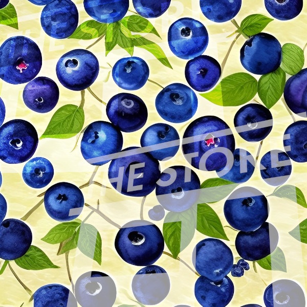 【イラスト素材】ブルーベリーの壁紙