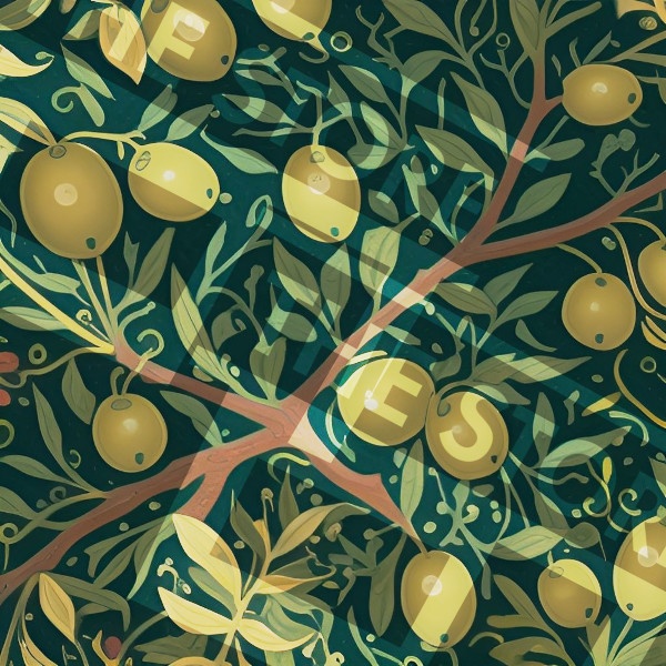 【イラスト素材】オリーブの壁紙
