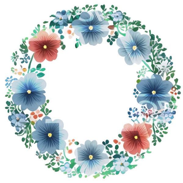 【イラスト素材】花の模様4