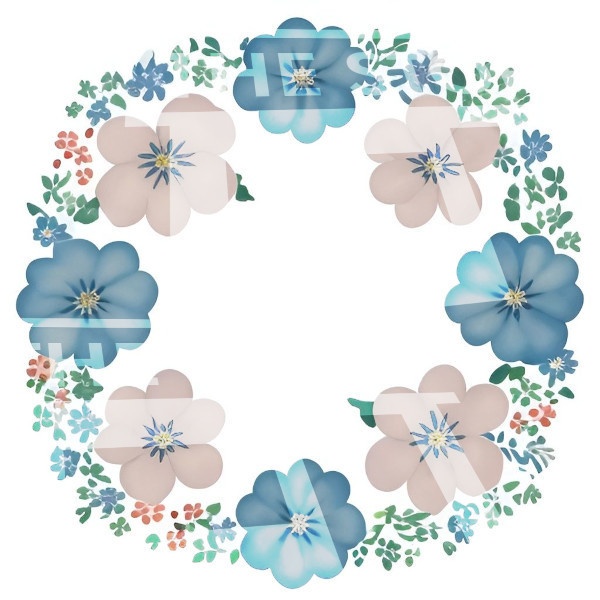 【イラスト素材】花の模様4