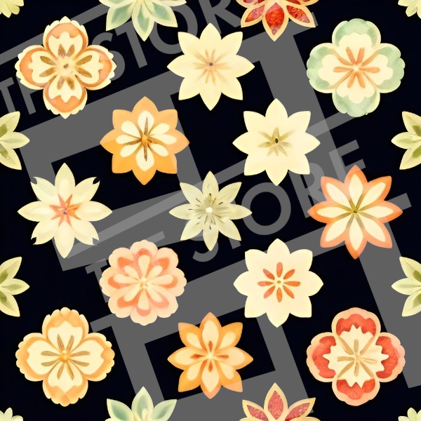 【イラスト素材】花の壁紙3