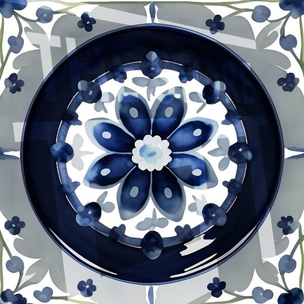 【イラスト素材】ポーリッシュポタリー風の模様1