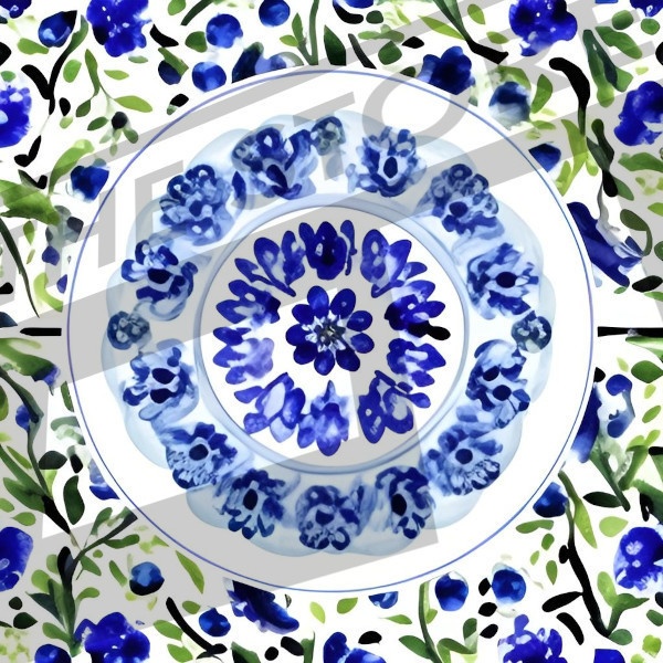 【イラスト素材】ポーリッシュポタリー風の模様2