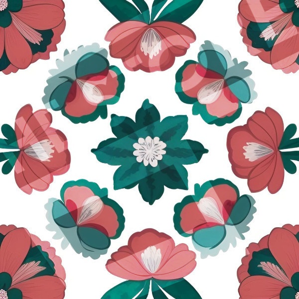 【イラスト素材】花の壁紙7