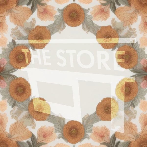 【イラスト素材】花のフレーム3